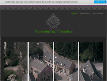 Tablet Screenshot of lafermeduchapitre.be